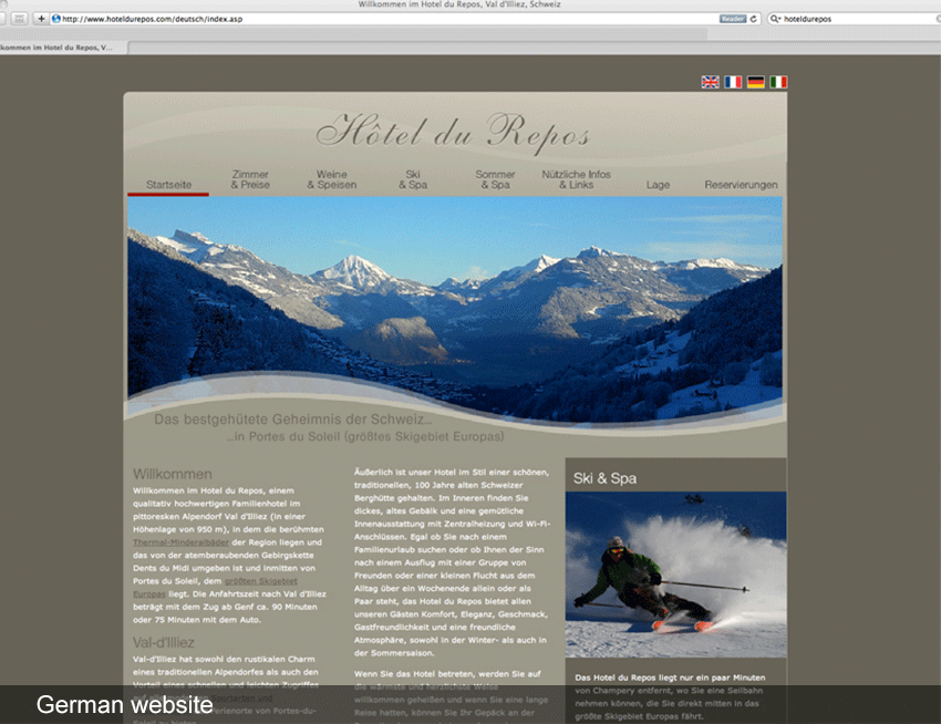 German website localization